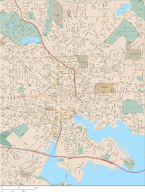 Street Map Baltimore City - Cities And Towns Map