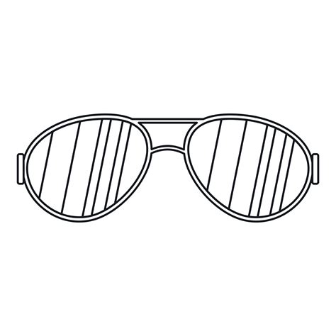 Glasses icon, outline style 14676659 Vector Art at Vecteezy