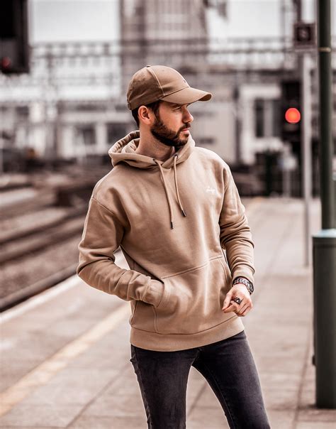 How To Style A Beige Hoodie - Your Average Guy