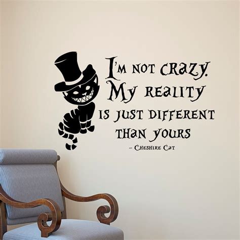 Alice In Wonderland Wall Decals | Cheshire cat quotes, Disney quotes ...