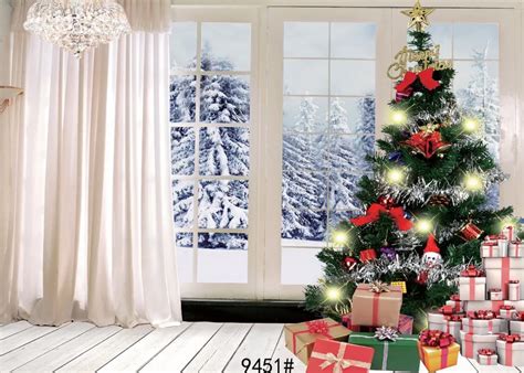 270X180cm Window backdrops christmas backdrop 9x6FT photography backgrounds for photo studio ...
