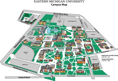 Eastern Michigan University Map - Eastern Michigan University Ann Arbor ...