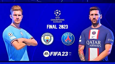 Manchester City vs PSG Champions League Final 2023 FIFA 23 PS5 - YouTube