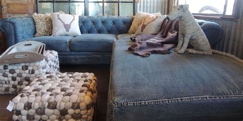 Blue Denim Sectional Sofa | Sala