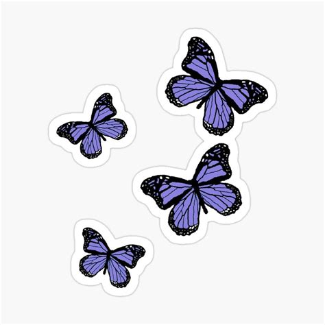 'purple butterflies' sticker(s) | Pegatinas bonitas, Pegatinas imprimibles, Pegatinas wallpaper