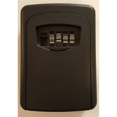 Key Storage Lock Box, Combination Lock Box, Wall Mounted Lock Box Black. black lockbox (Heavy ...