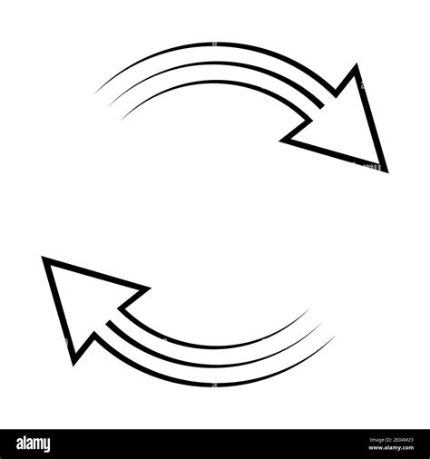 Currency exchange icon clockwise rotation vector circular arrows ...