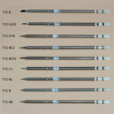 9pcs/lot T12 Series Soldering Solder Iron Tips T12 Iron Tip For Hakko Soldering Rework Station ...