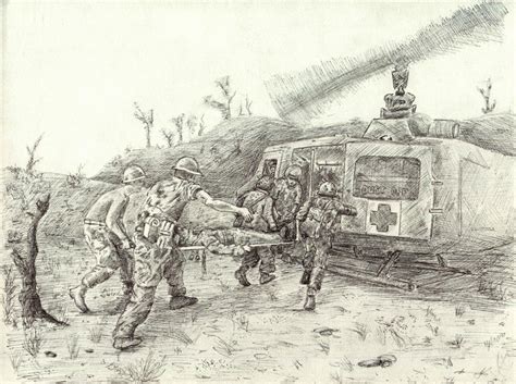 Elliot's Illustration: Final war medic drawings.