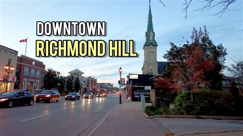 Downtown Richmond Hill Walking Tour October 2021 Canada - YouTube