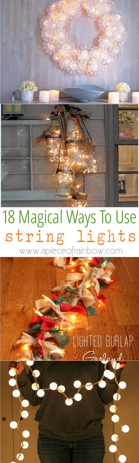 18 magical and creative ways to use string lights to add warmth and ...