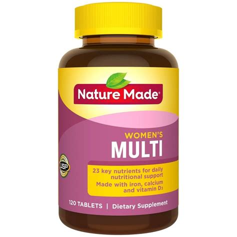 Nature Made Women's Multivitamin W/ Iron & Calcium Dietary Supplement Tablets - 120ct : Target