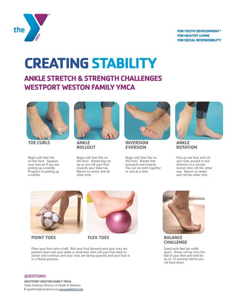 Westport Weston Family YMCA | Creating Stability- Ankle Exercises - Westport Weston Family YMCA