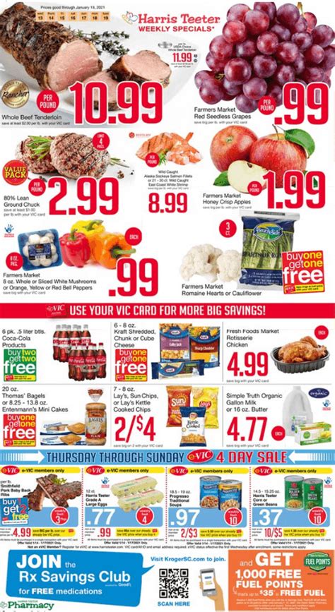 Harris Teeter Weekly Ad Jan 13 – Jan 19, 2021