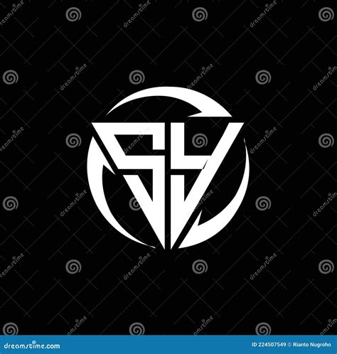 SY Logo Monogram Design Template Stock Vector - Illustration of ...