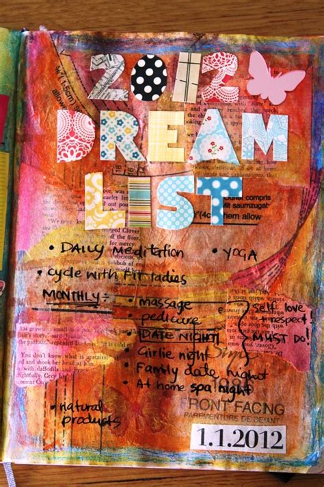 Art Journal, Week 2: 2012 Goals and Aspirations... - Fit Mumma