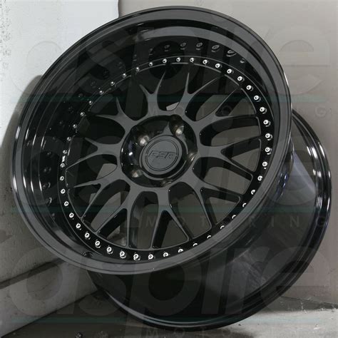 19x8.5 ESR SR01 SR1 5x120 30 Gloss Black Wheels Rims Set(4) - Wheels