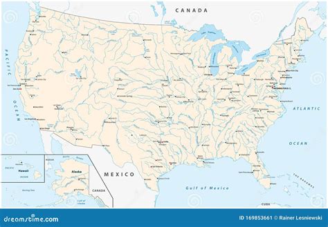 pasado principal alarma mapa de los rios de estados unidos Marinero texto Noreste