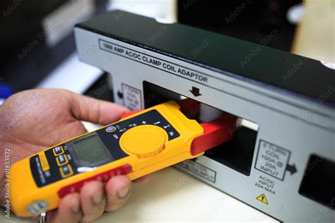 Calibration clamp meter with clamp coil adaptor Stock Photo | Adobe Stock