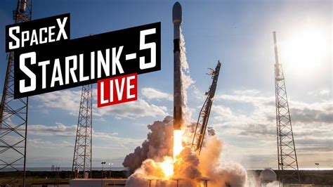 SpaceX Starlink 5 Launch 🔴 Live - YouTube