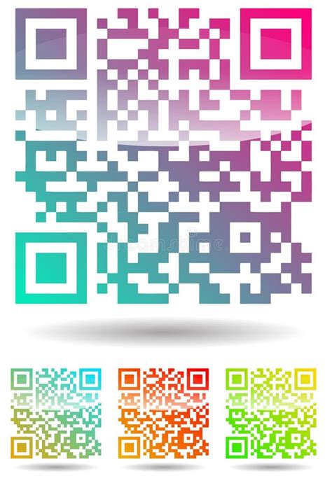 Color qr code stock vector. Illustration of code, alertness - 20336216