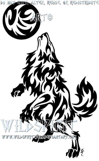 Werewolf And Moon Tattoo by WildSpiritWolf on DeviantArt