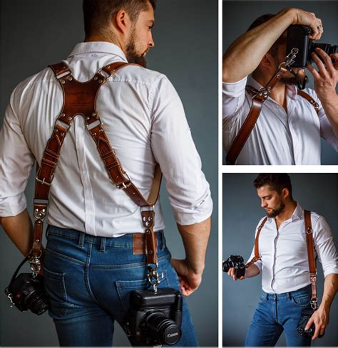 Dual Camera Strap, Money Maker, Dual Camera Harness,Leather Camera ...