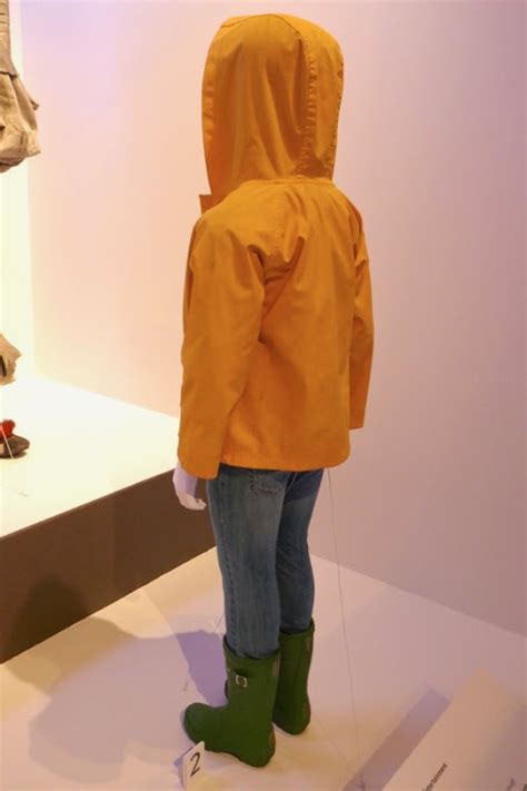 Hollywood Movie Costumes and Props: Pennywise and Georgie movie costumes from IT on display ...