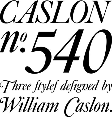 Different versions of caslon font - cateringbpo