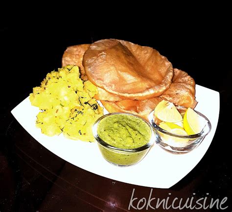 Kokni Cuisine: Puri Bhaji Recipe | Bhaji Puri Recipe | Poori Bhaji Recipe