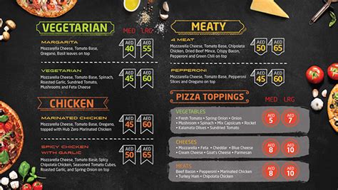 HUB CAFE Menu on Behance