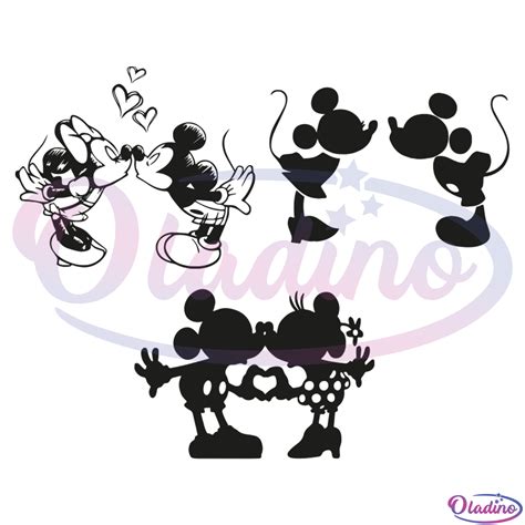 Minnie Mickey Kiss Svg Vinyl Cut Mouse Svg Kiss Mickey Minnie Svg | The ...