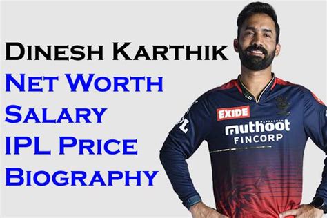 Dinesh Karthik Net Worth 2023, IPL Salary IPL Price Wife Age