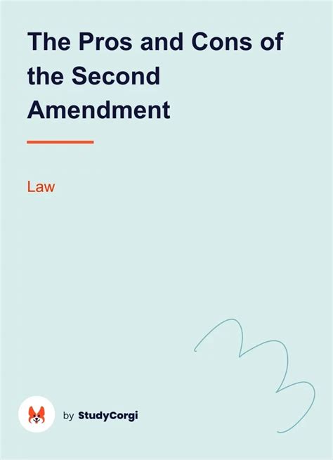 The Pros and Cons of the Second Amendment | Free Essay Example