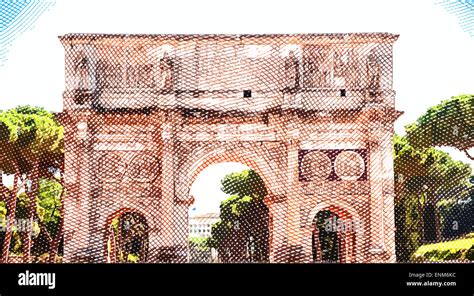 Arch of Constantine, Rome Stock Photo - Alamy