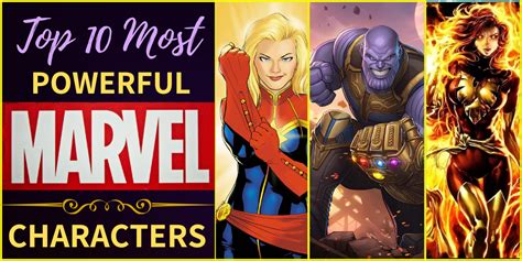 The Top 10 Most Powerful Marvel Characters (Our Rankings) - Hooked To Books