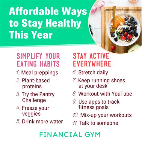 11 Affordable Ways to Stay Healthy This Year