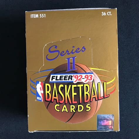 1992-93 FLEER SERIES II BASKETBALL CARDS