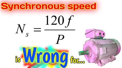 Synchronous Speed Formula Ns = 120f/P is WRONG for... - Electrical Interview Question - YouTube