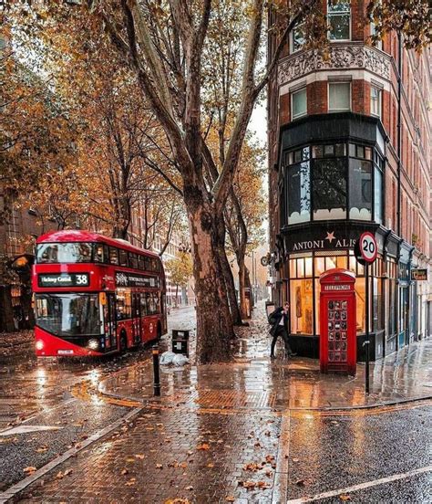 Autumn rain in London... | Beautiful places, London, London photos