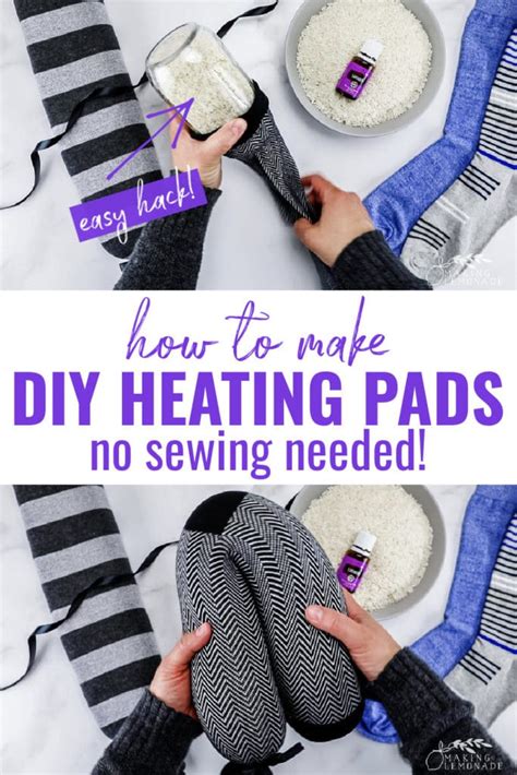 DIY No-Sew Natural Heating Pads (Rice Socks) - Making Lemonade