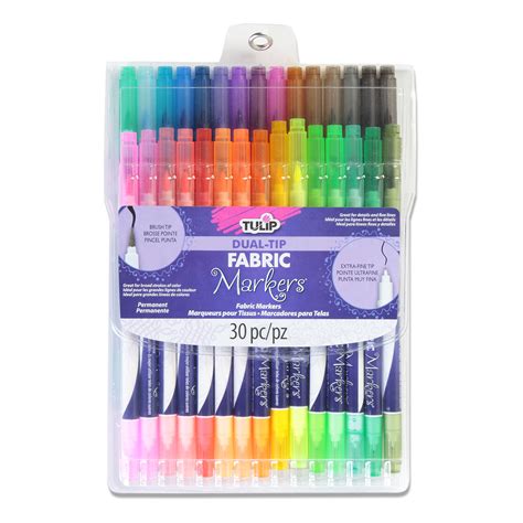 Find the Tulip® Fabric Markers® Dual-Tip Permanent Fabric Markers ...