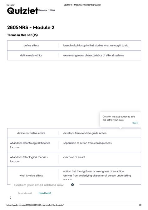 2805NRS - Module 2 Flashcards Quizlet - 5/24/2021 2805NRS - Module 2 Flashcards | Quizlet - Studocu