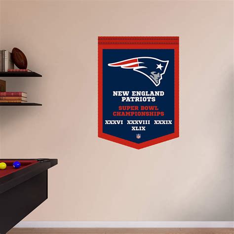 Shop New England Patriots Wall Decals & Graphics | Fathead NFL