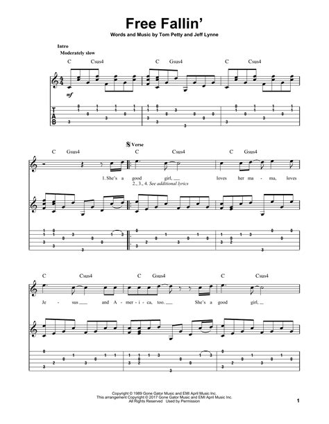 Free Fallin' by Tom Petty - Solo Guitar - Guitar Instructor