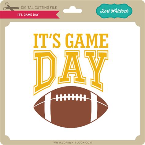 Game Day Font - Lori Whitlock's SVG Shop