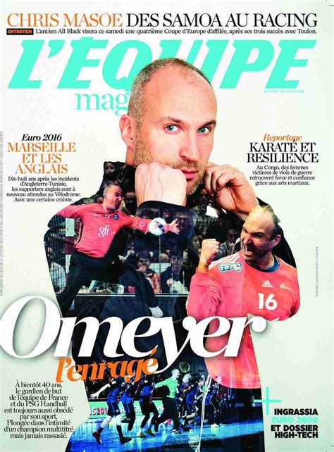 L'Équipe Front Page from May 14, 2016 - Magazine