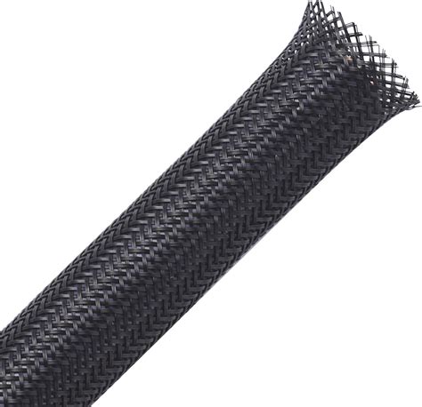 Amazon.com: 25ft - 1 inch PET Expandable Braided Sleeving – Black ...