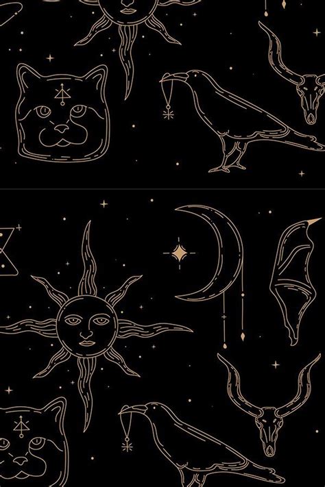 Occultism. Celestial Set of esoteric symbols. magic, mytholo (941514) | Decorations | Design ...