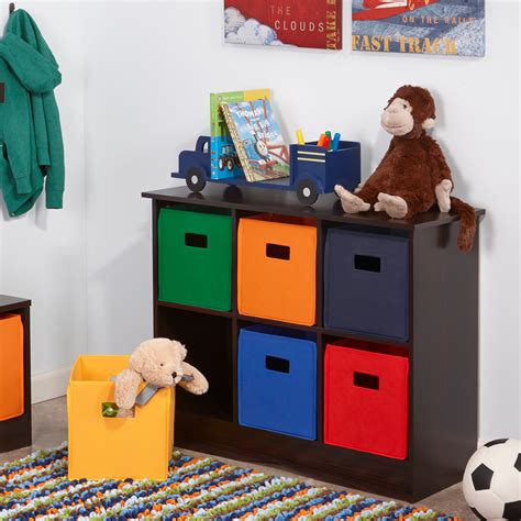 RiverRidge Kids 6 Bin Storage Cabinet - Espresso - Toy Storage at Hayneedle